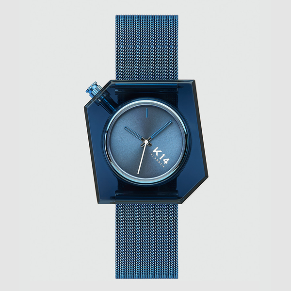 [클라쎄14] K14 BLUE MESH 남녀공용 메쉬밴드 시계 40mm
